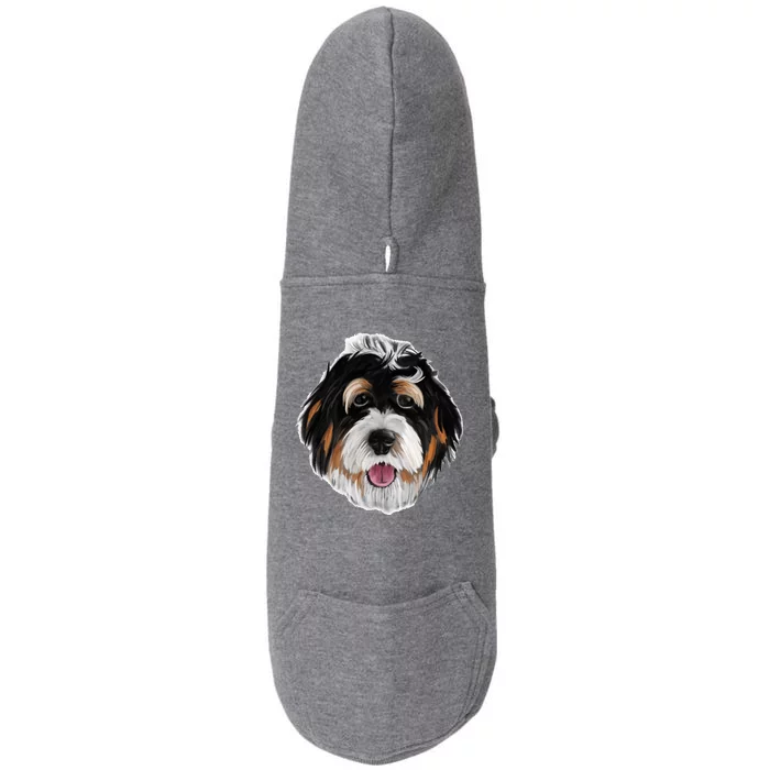 Realistic Dog Face Doggie 3-End Fleece Hoodie