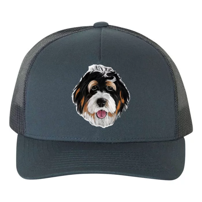 Realistic Dog Face Yupoong Adult 5-Panel Trucker Hat