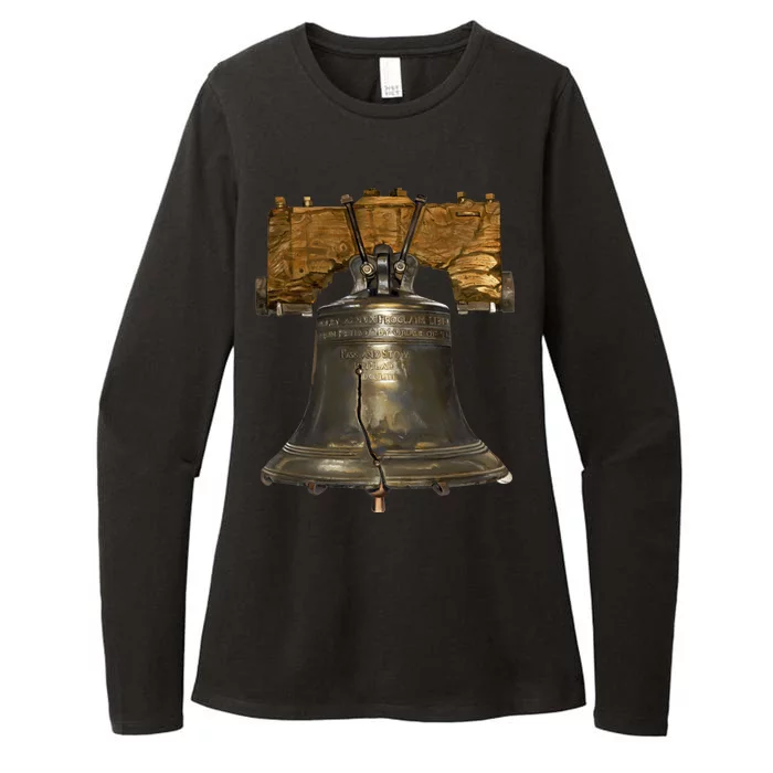 Realistic Liberty Bell Womens CVC Long Sleeve Shirt