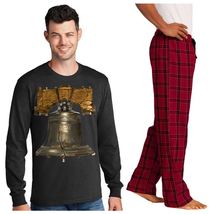 Realistic Liberty Bell Long Sleeve Pajama Set