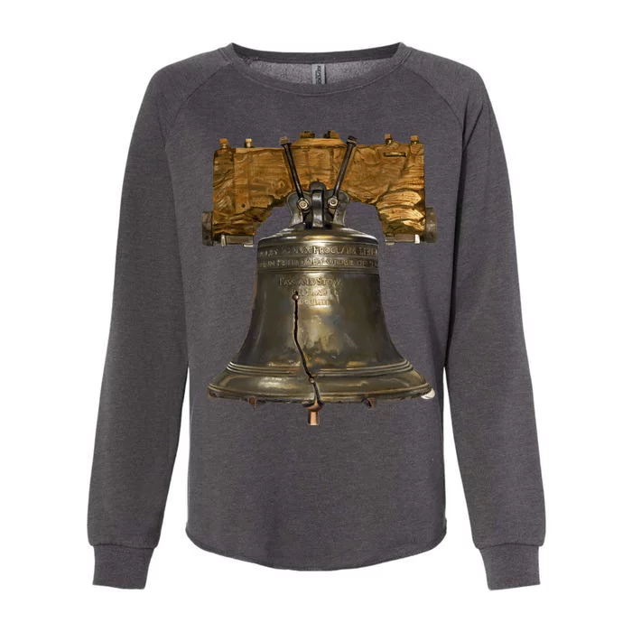 Realistic Liberty Bell Womens California Wash Sweatshirt