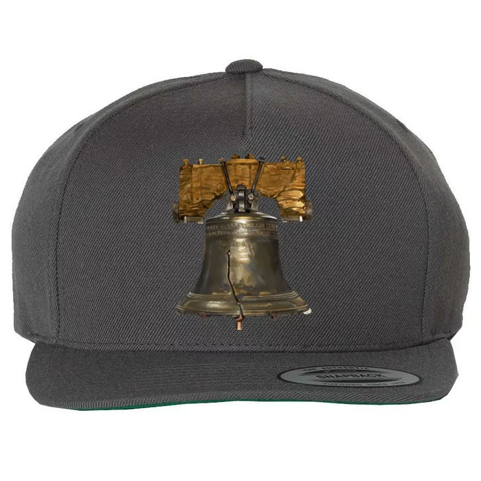 Realistic Liberty Bell Wool Snapback Cap