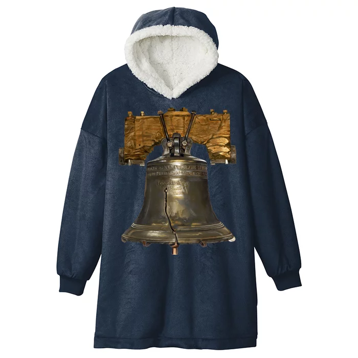 Realistic Liberty Bell Hooded Wearable Blanket