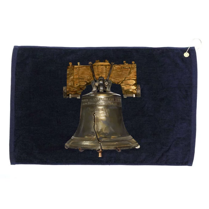 Realistic Liberty Bell Grommeted Golf Towel