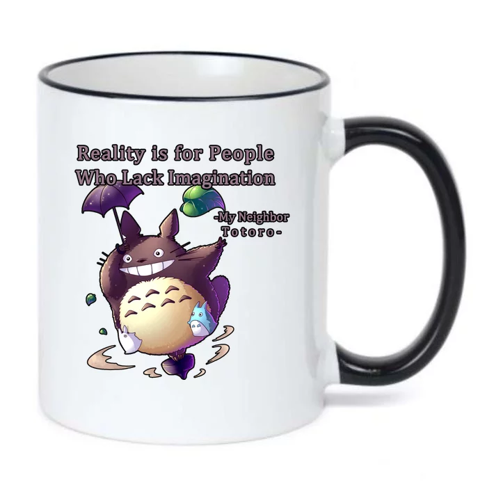 Reality Is For People Who Lack Imagination Black Color Changing Mug