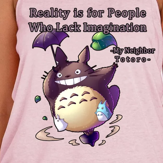 Reality Is For People Who Lack Imagination Women's Knotted Racerback Tank