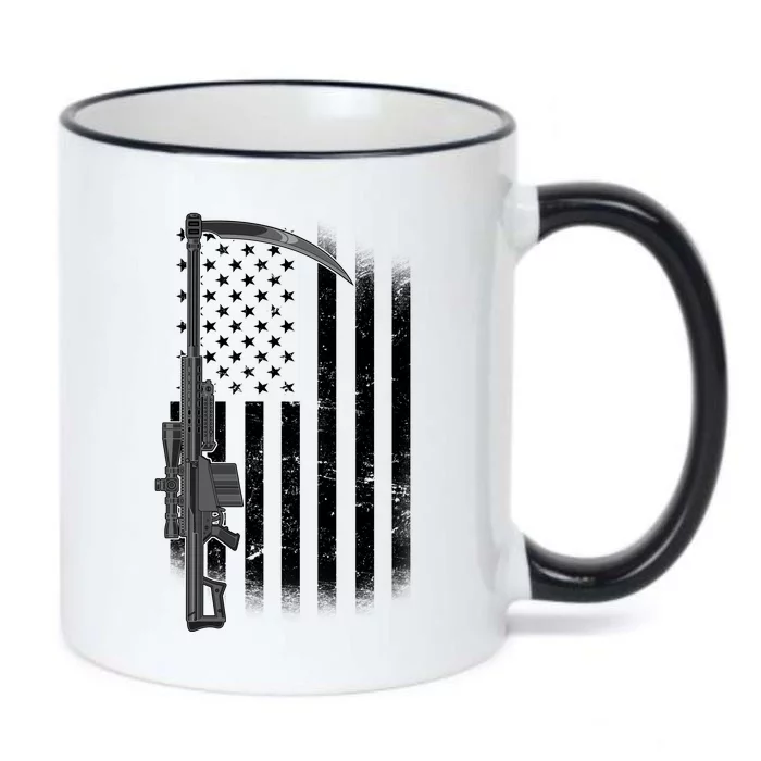 Reapers Gun Flag Black Color Changing Mug