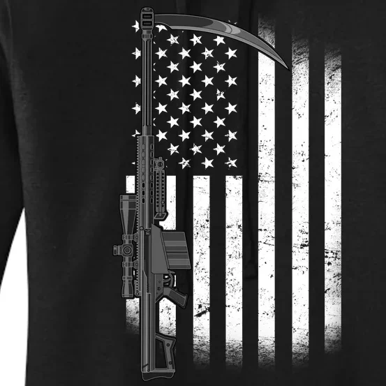 Reapers Gun Flag Women's Pullover Hoodie