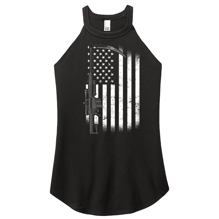 Reapers Gun Flag Women’s Perfect Tri Rocker Tank