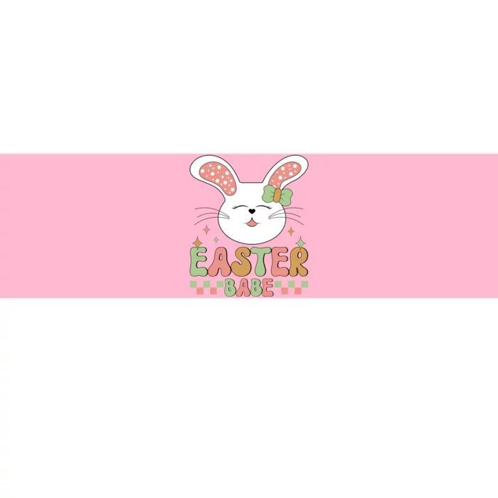 Retro Easter Babe Cute Bunny Bumper Sticker