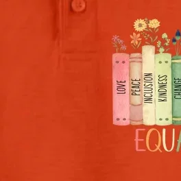 Reading Equality Book Lover Librarian Lgbt Wildflowers Gift Dry Zone Grid Performance Polo