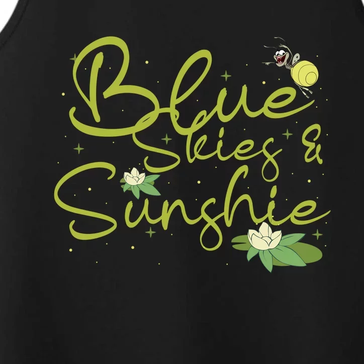 Ray Evangeline Blue Skies & Sunshine Princess And Frog Family Trip Ray Performance Tank