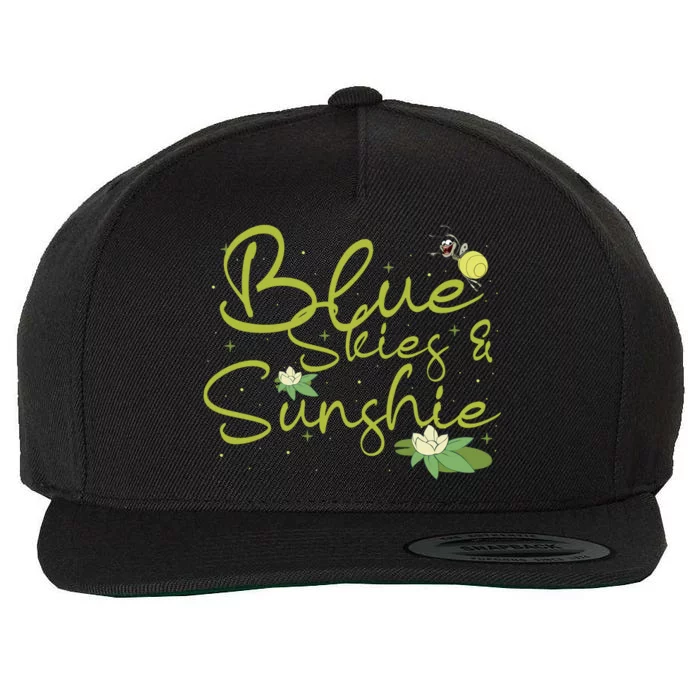 Ray Evangeline Blue Skies & Sunshine Princess And Frog Family Trip Ray Wool Snapback Cap