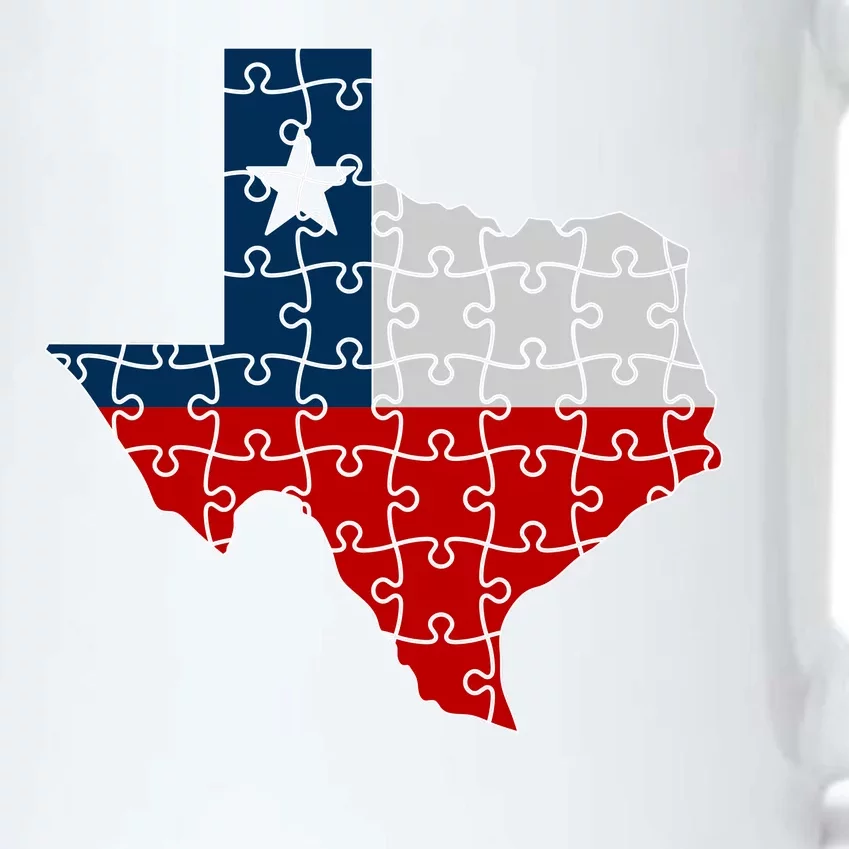 Rebuilding Texas Jigsaw Black Color Changing Mug