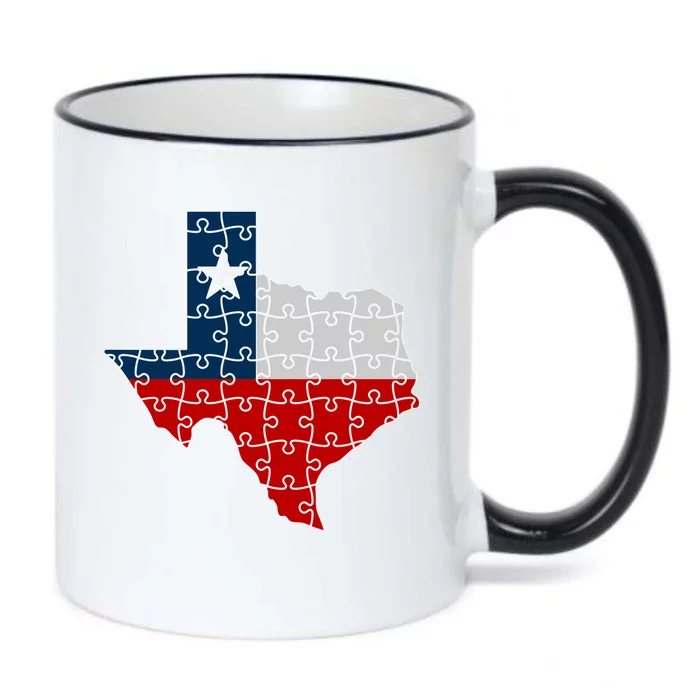 Rebuilding Texas Jigsaw Black Color Changing Mug