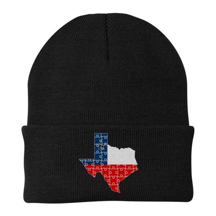 Rebuilding Texas Jigsaw Knit Cap Winter Beanie