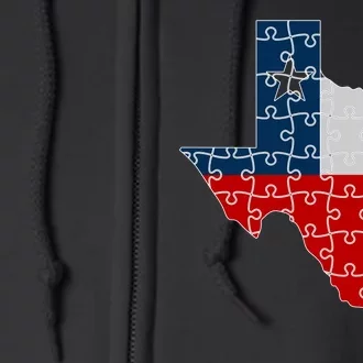 Rebuilding Texas Jigsaw Full Zip Hoodie