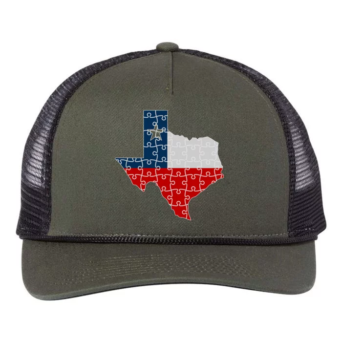 Rebuilding Texas Jigsaw Retro Rope Trucker Hat Cap