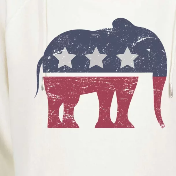 Republican Elephant Cool Support Donald Trump Cute Gift Womens Funnel Neck Pullover Hood