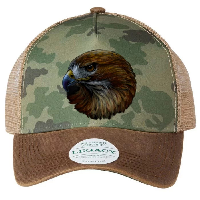 Realistic Eagle Close Up Legacy Tie Dye Trucker Hat