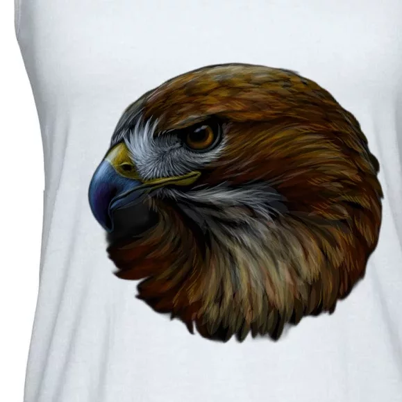 Realistic Eagle Close Up Ladies Essential Flowy Tank