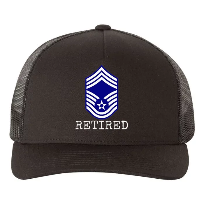 Retired E9 Chief Master Sergeant Yupoong Adult 5-Panel Trucker Hat