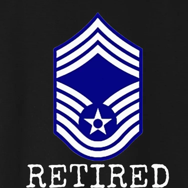 Retired E9 Chief Master Sergeant Women's Crop Top Tee