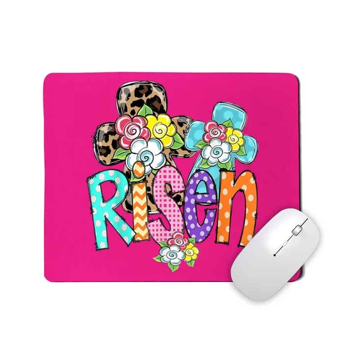 Risen Easter Cross Colorful Mousepad