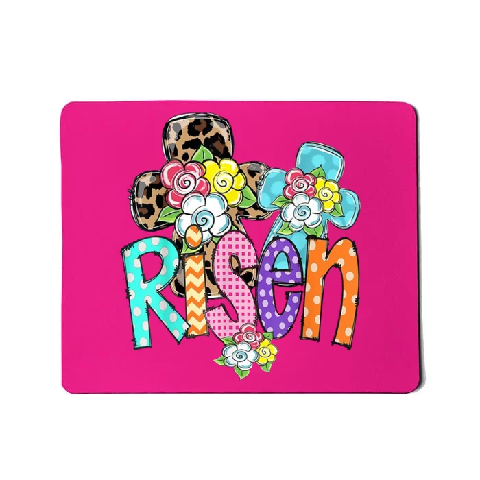 Risen Easter Cross Colorful Mousepad