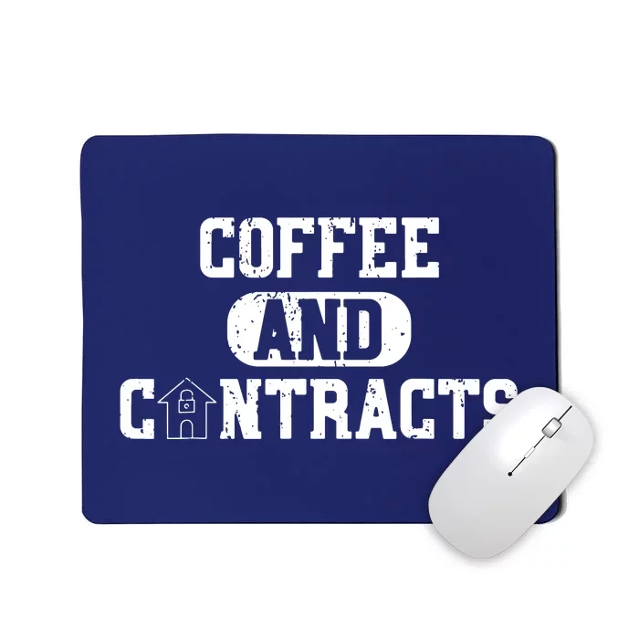 Real Estate Contracts Coffee Realtor Broker Agent Mousepad