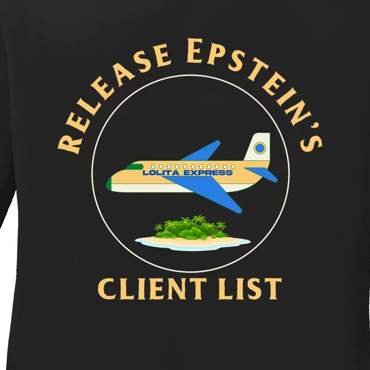 Release Epstein's Client List Ladies Long Sleeve Shirt