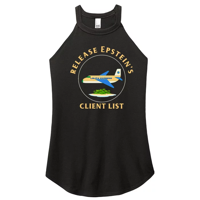 Release Epstein's Client List Women’s Perfect Tri Rocker Tank