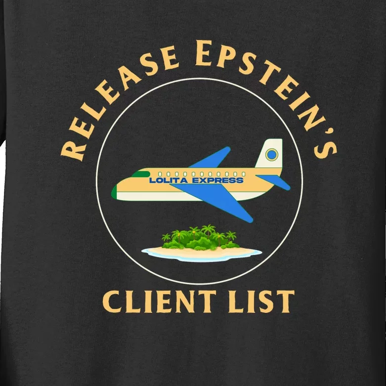 Release Epstein's Client List Kids Long Sleeve Shirt