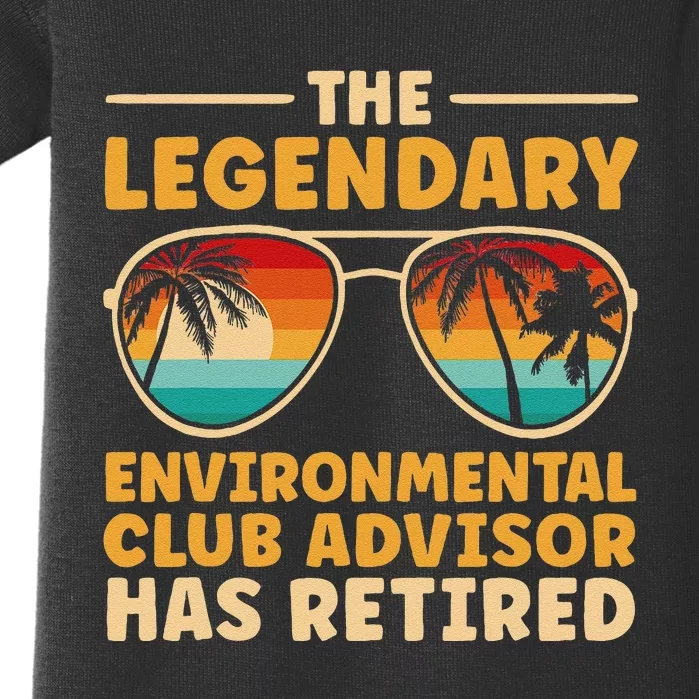 Retirement Environmental Club Advisor Retired Baby Bodysuit