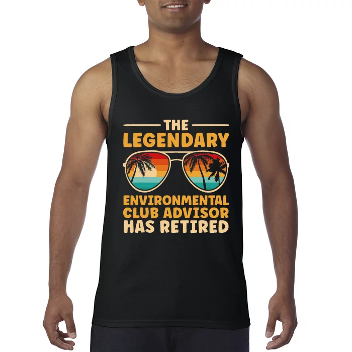 Retirement Environmental Club Advisor Retired Tank Top