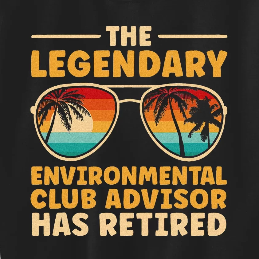 Retirement Environmental Club Advisor Retired Kids Sweatshirt