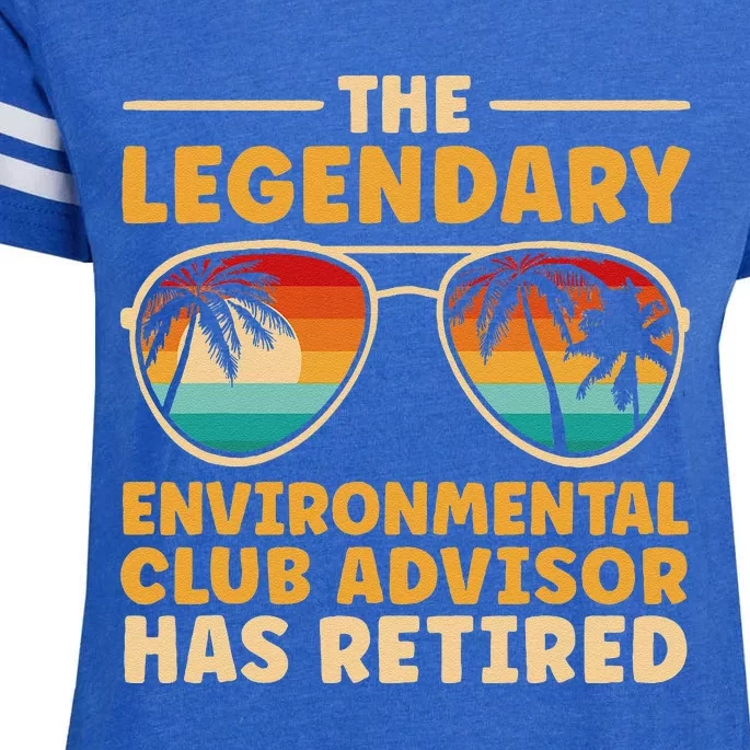 Retirement Environmental Club Advisor Retired Enza Ladies Jersey Football T-Shirt