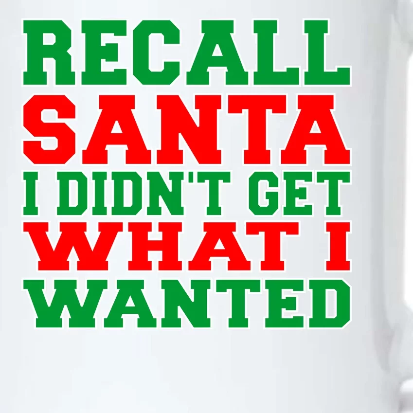 Recall Santa Black Color Changing Mug