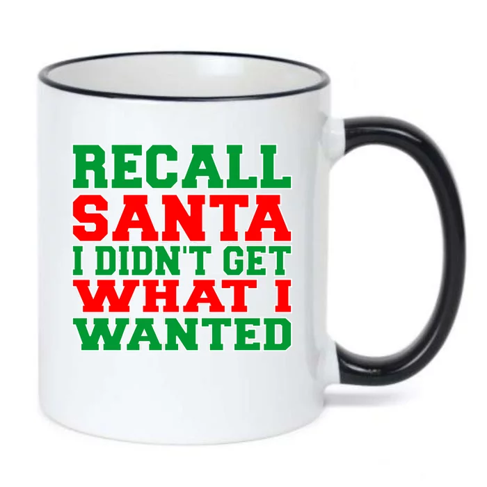 Recall Santa Black Color Changing Mug