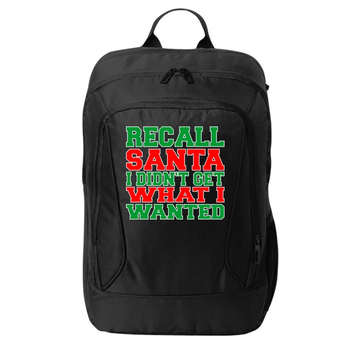 Recall Santa City Backpack