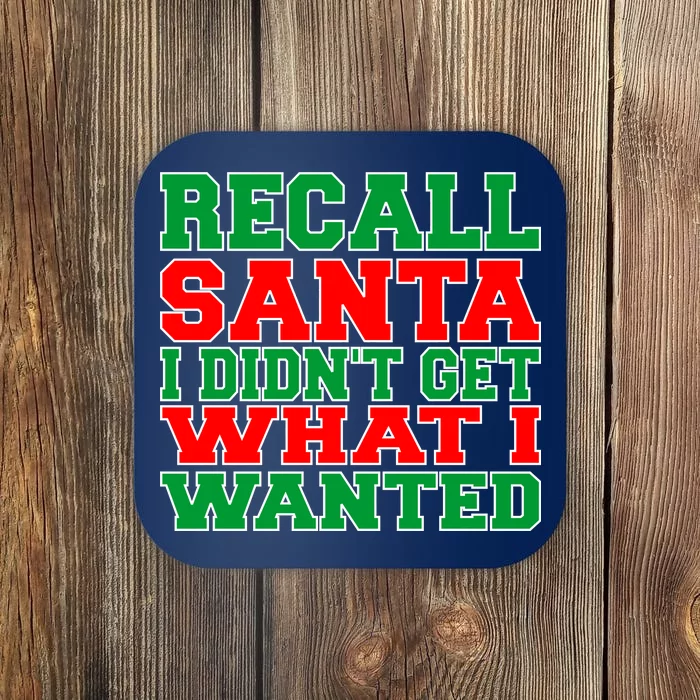 Recall Santa Coaster