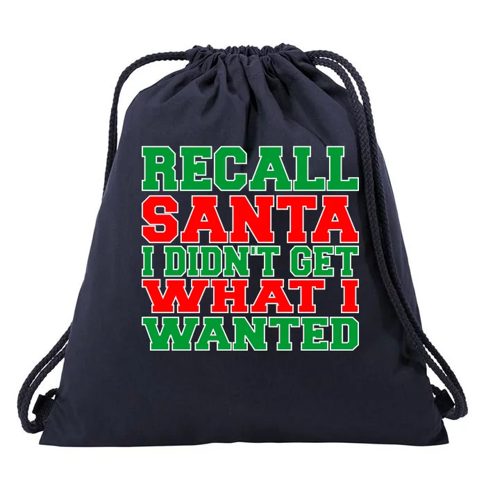 Recall Santa Drawstring Bag