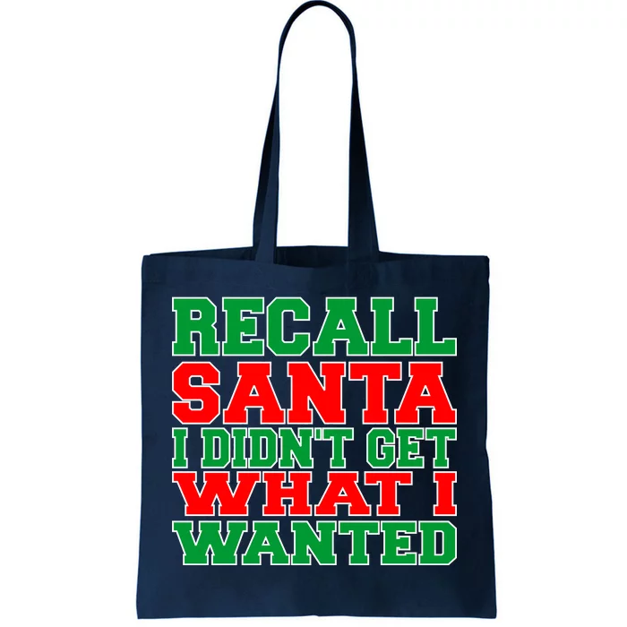 Recall Santa Tote Bag