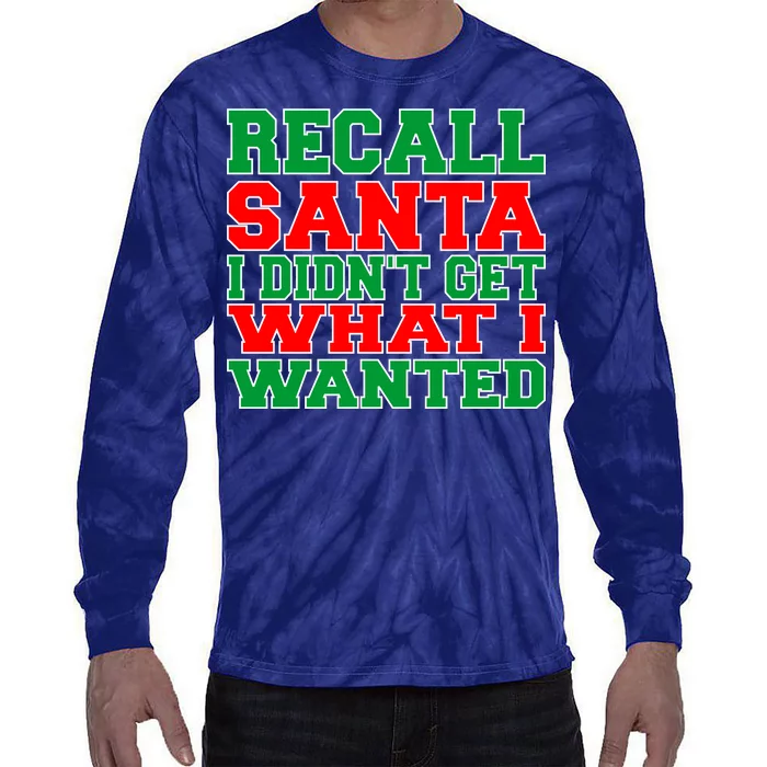 Recall Santa Tie-Dye Long Sleeve Shirt