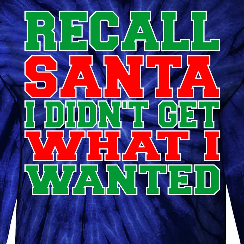 Recall Santa Tie-Dye Long Sleeve Shirt