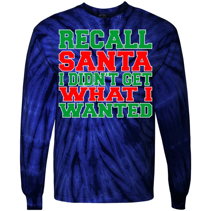 Recall Santa Tie-Dye Long Sleeve Shirt