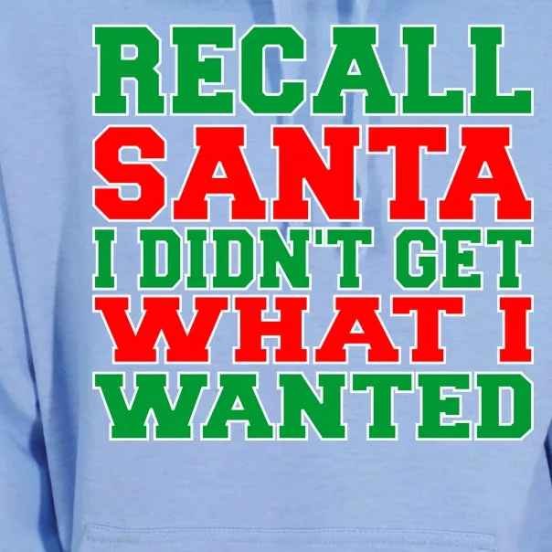 Recall Santa Unisex Surf Hoodie