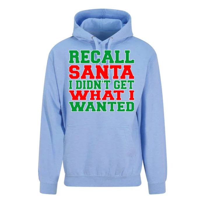 Recall Santa Unisex Surf Hoodie