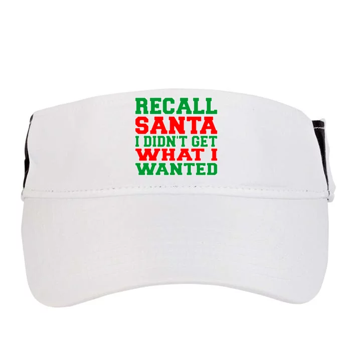 Recall Santa Adult Drive Performance Visor