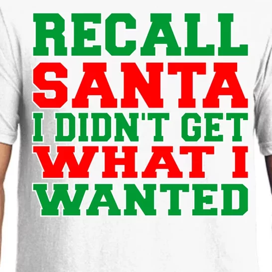 Recall Santa Pajama Set